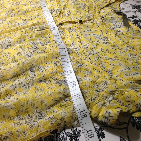 Zara Basic Floral So Soft Sheer Blouse - Picture 7 of 16